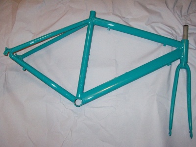 Рама велосипеда лазурь
