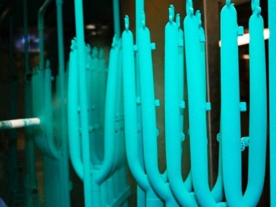 Вилка велосипеда лазурь